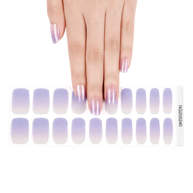 Lavender Sky Semi Cured Gel Nail Strips