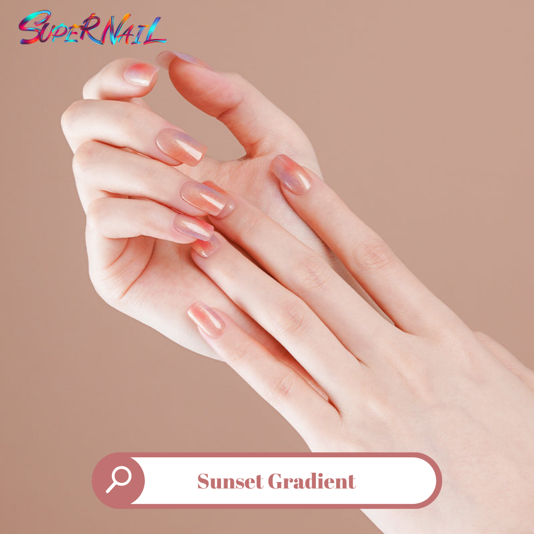 Sunset Gradient Semi Cured Gel Nail Strips