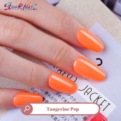 Tangerine Pop Semi Cured Gel Nail Strips