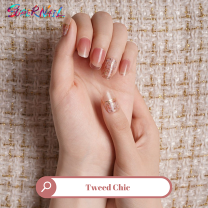 Tweed Chic Semi Cured Gel Nail Strips