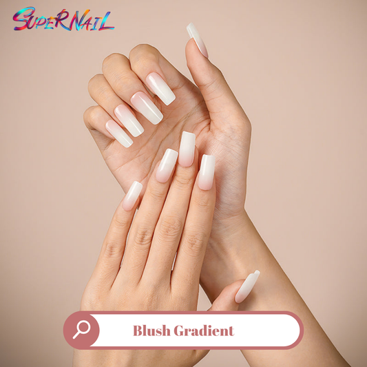 Blush Gradient Semi Cured Gel Nail Strips