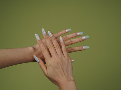 Mint Whisper Semi Cured Gel Nail Strips