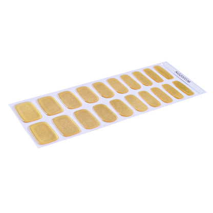 Golden Glow Semi Cured Gel Nail Strips