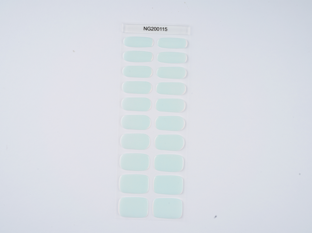 Mint Whisper Semi Cured Gel Nail Strips