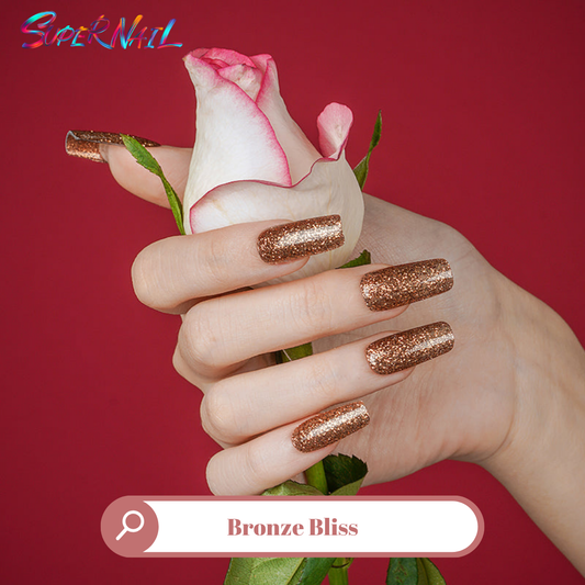 Bronze Bliss Semi Cured Gel Nail Strips