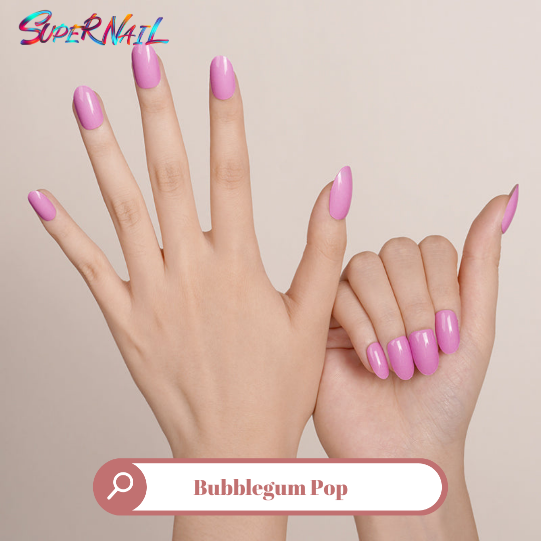 Bubblegum Pop Semi Cured Gel Nail Strips