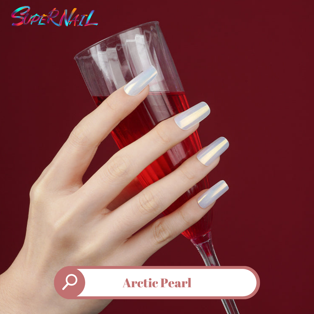 Arctic Pearl Semi Cured Gel Nail Strips