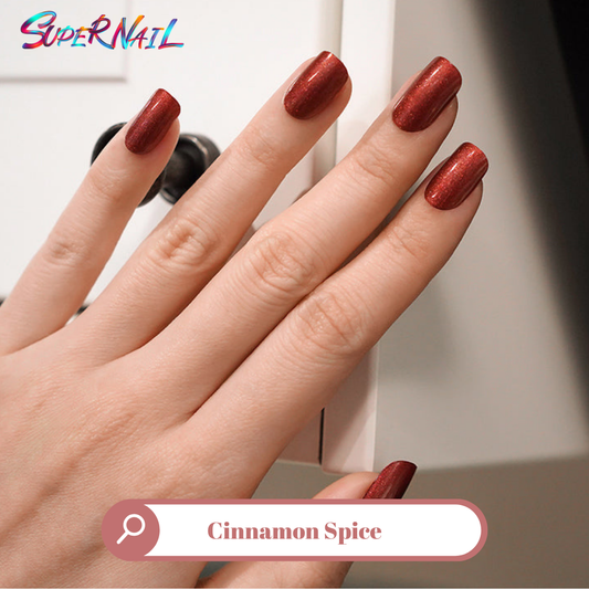 Cinnamon Spice Semi Cured Gel Nail Strips