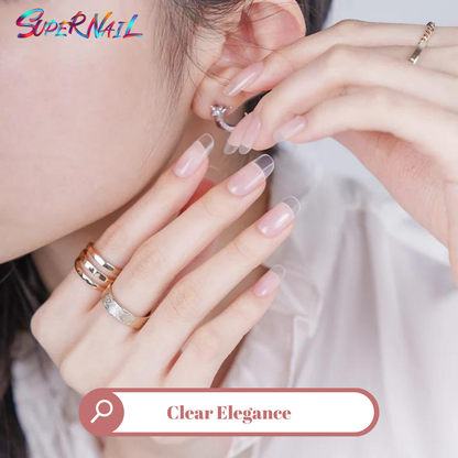 Clear Elegance Semi Cured Gel Nail Strips