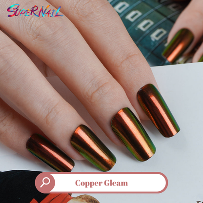 Copper Gleam Semi Cured Gel Nail Strips