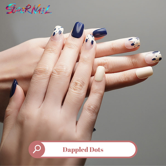 Dappled Dots Semi Cured Gel Nail Strips