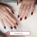 Deep Merlot Semi Cured Gel Nail Strips