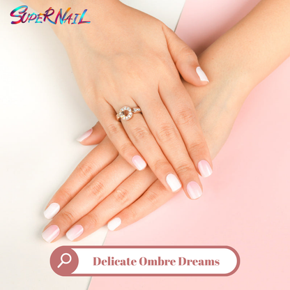 Delicate Ombre Dreams Semi Cured Gel Nail Strips