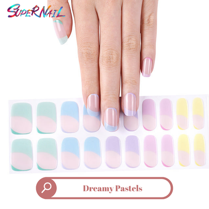 Dreamy Pastels Semi Cured Gel Nail Strips