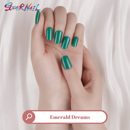 Emerald Dreams Semi Cured Gel Nail Strips