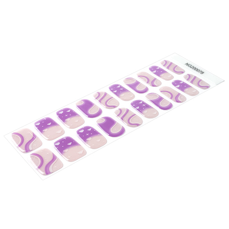 Purple Delight Semi Cured Gel Nail Strips