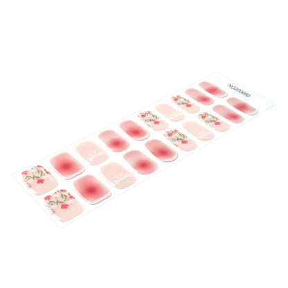 Blushing Blooms Semi Cured Gel Nail Strips