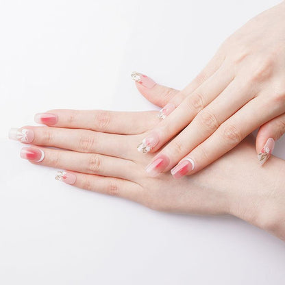 Blushing Blooms Semi Cured Gel Nail Strips