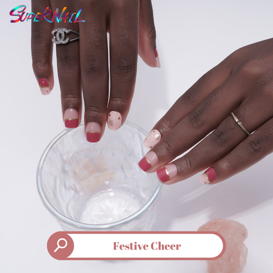 Festive Cheer Semi Cured Gel Nail Strips