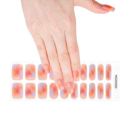 Sunset Gradient Semi Cured Gel Nail Strips