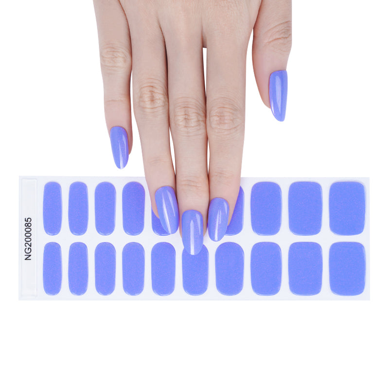 Electric Violet Semi Cured Gel Nail Strips