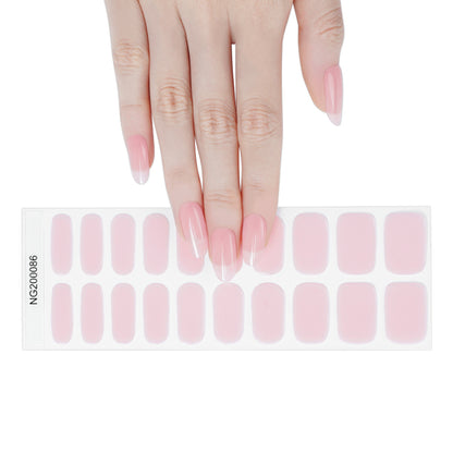 Blush Ombre Semi Cured Gel Nail Strips