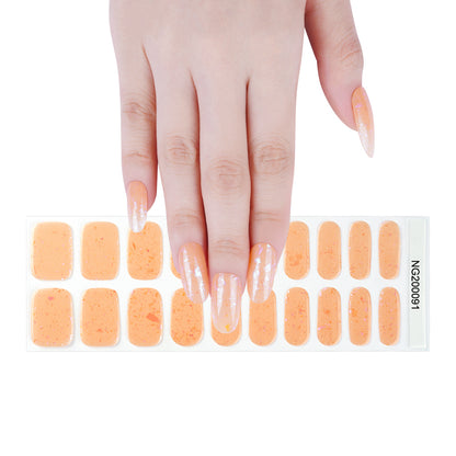 Sparkling Sunrise Semi Cured Gel Nail Strips