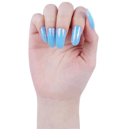 Blue Lagoon Shine Semi Cured Gel Nail Strips