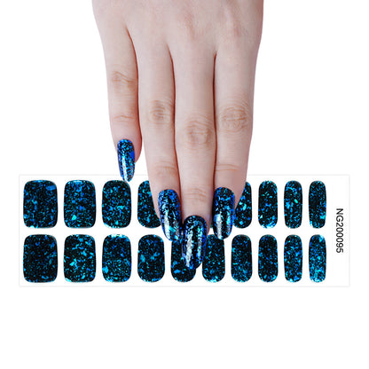 Midnight Sapphire Semi Cured Gel Nail Strips