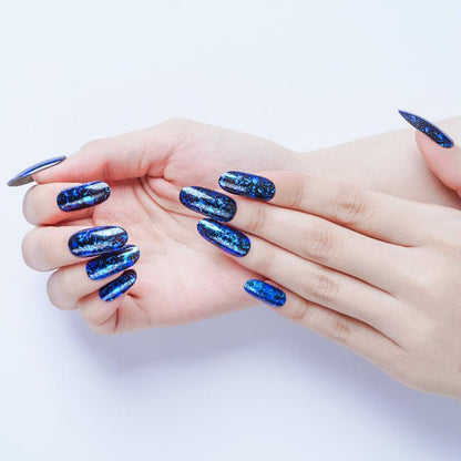 Midnight Sapphire Semi Cured Gel Nail Strips