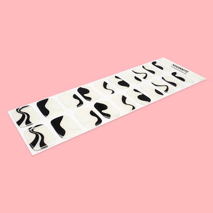 Monochrome Melody Semi Cured Gel Nail Strips