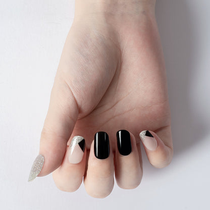 Silver Dazzle Semi Cured Gel Nail Strips