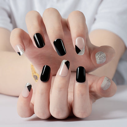 Silver Dazzle Semi Cured Gel Nail Strips