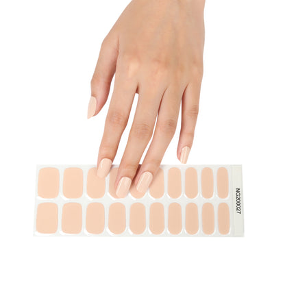 Nude Elegance Semi Cured Gel Nail Strips