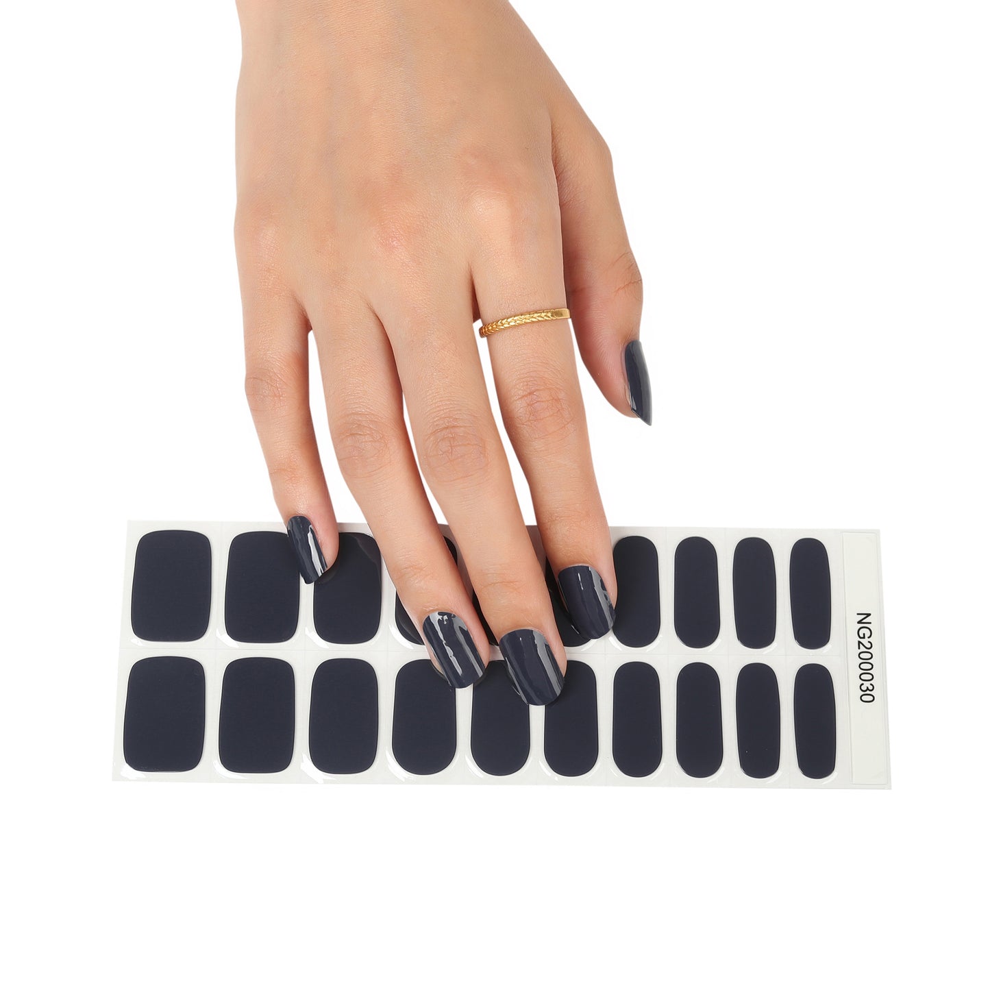 Midnight Navy Semi Cured Gel Nail Strips