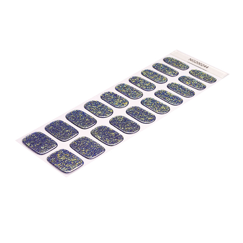 Midnight Glamour Semi Cured Gel Nail Strips