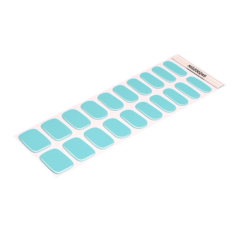 Tiffany Blue Semi Cured Gel Nail Strips