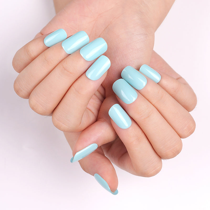 Tiffany Blue Semi Cured Gel Nail Strips