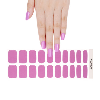 Bubblegum Pop Semi Cured Gel Nail Strips