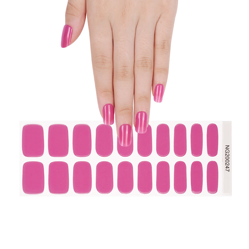 Fuchsia Fever Semi Cured Gel Nail Strips