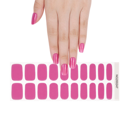 Fuchsia Fever Semi Cured Gel Nail Strips