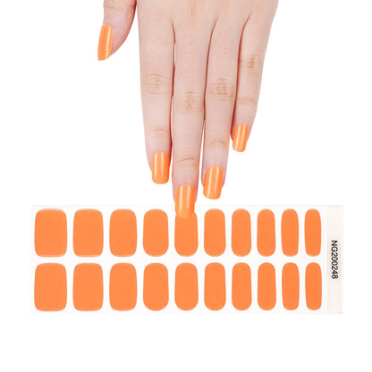 Tangerine Tango Semi Cured Gel Nail Strips