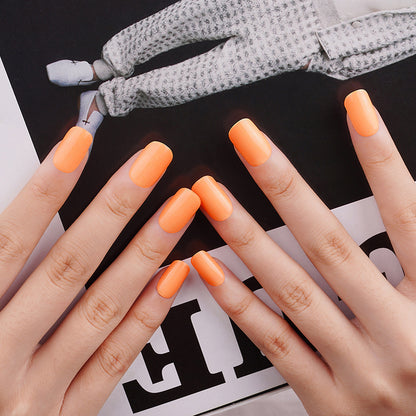 Tangerine Tango Semi Cured Gel Nail Strips