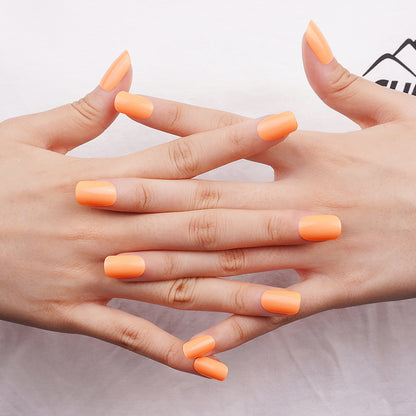 Tangerine Tango Semi Cured Gel Nail Strips