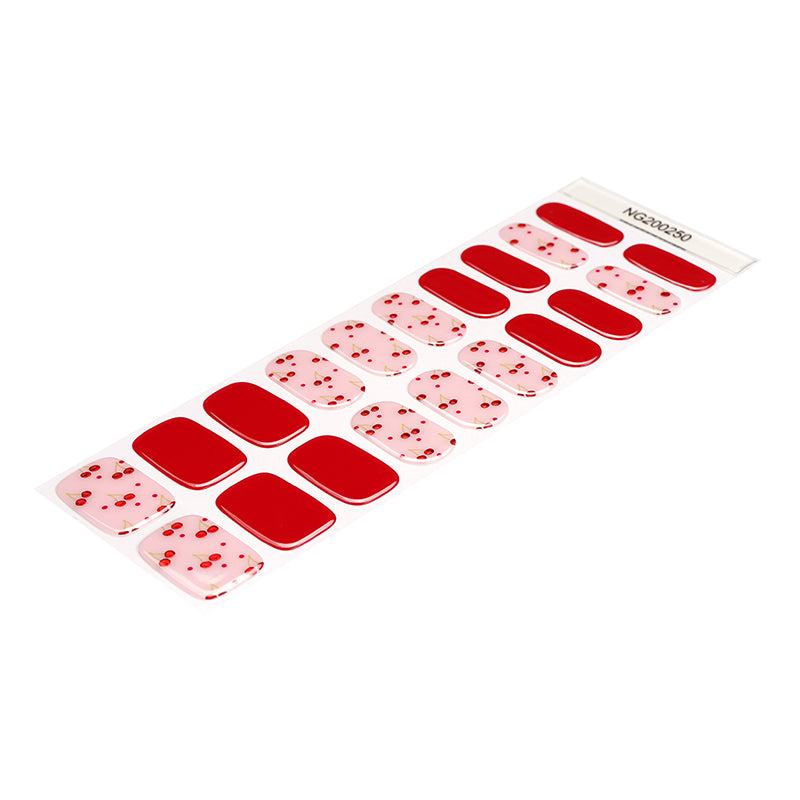 Berry Bliss Semi Cured Gel Nail Strips