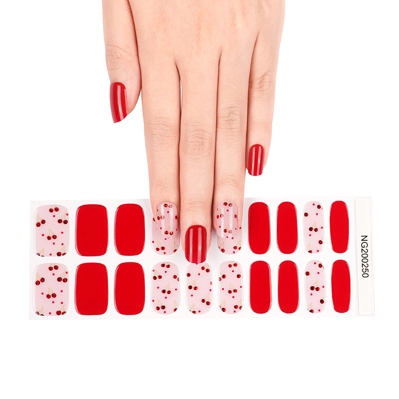 Berry Bliss Semi Cured Gel Nail Strips