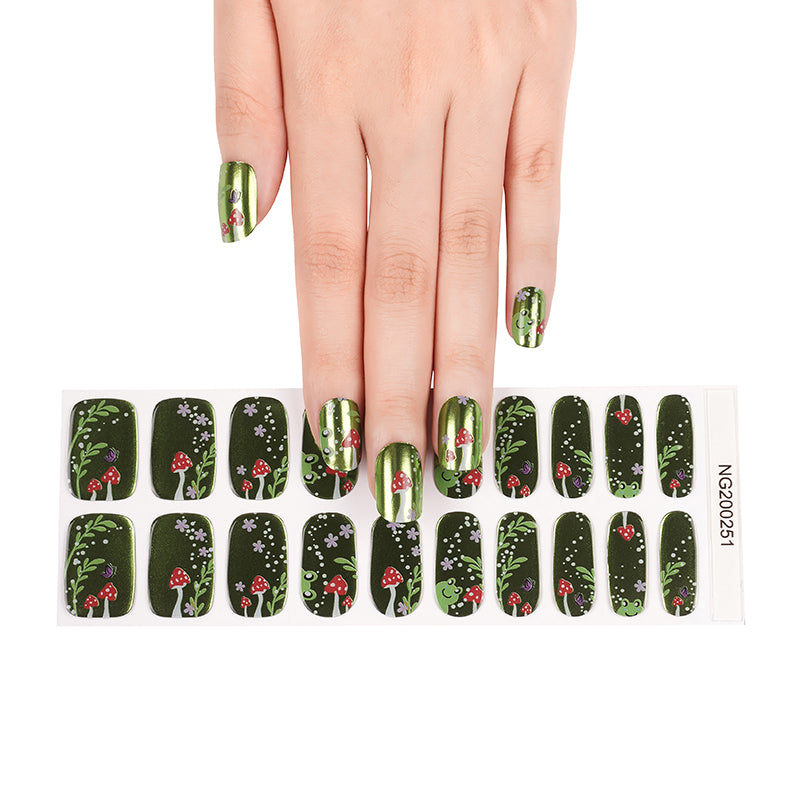 Enchanted Forest Semi Cured Gel Nail Strips