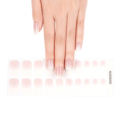 Blushing Bridal Semi Cured Gel Nail Strips