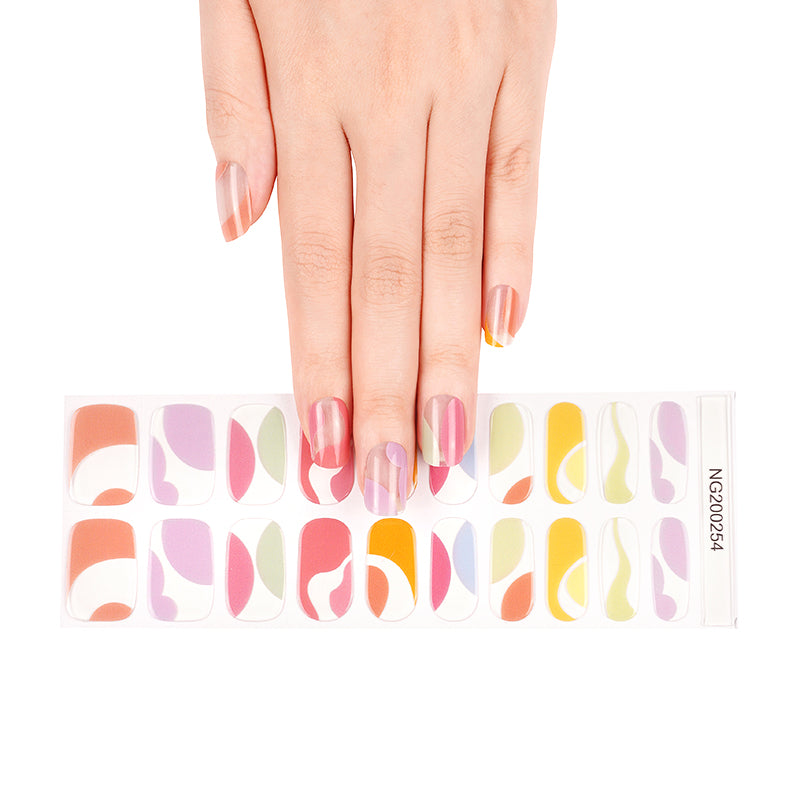 Retro Vibes Semi Cured Gel Nail Strips