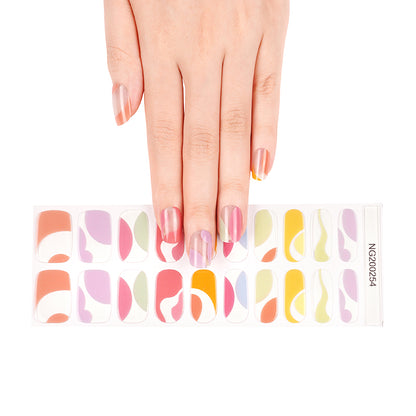 Retro Vibes Semi Cured Gel Nail Strips